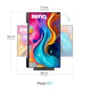 BenQ PV3200U 32" 4K UHD Monitor per video editing, 95% DCI-P3, 100% Rec.709/sRGB, audio 2.1, USB-C 65W, compatibile Mac, calibrazione in fabbrica e software, supporto ergonomico - 11