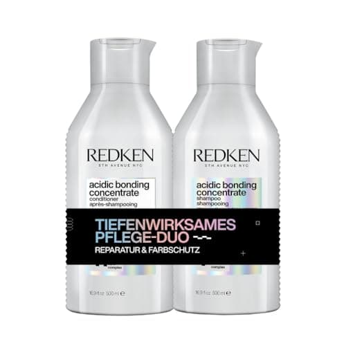 Redken | Pflegeset für Schutz vor Farbverlust, Konzentrierte All-In-One Formel, Acidic Bonding Concentrate Shampoo 300 ml & Conditioner 300 ml