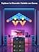 Govee Glide Hexa Light Panels, Luces LED Inteligentes de Pared en Forma de Hexágono, Luces Wi-Fi RGBIC Funciona con Alexa y Google Assistant para Sala de Estar, Gaming Room, 10 Piezas - 6