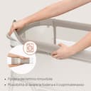 lionelo LUNA lettino portatile con materasso, co-sleeping, da neonato a 9kg, altezza e inclinazione regolabili, 4 ruote con blocco, fissaggio al letto dei genitori, arioso lettino da affiancare - 4