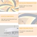 Comely Plafón LED 60 W – 6750 lm – Luz Cálida 3000 K – Diseño Moderno Blanco de Superficie – Grosor 8 cm - 7