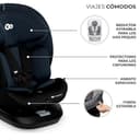 Kinderkraft I-GROW Silla de coche, I-SIZE 40-150 cm, Isofix, Silla coche bebé, para niños, Ajustable, Sillade, RWF, FWF, Universal para coche, Asiento, 360º, Grupo 0+/1/2/3, 0-36 kg, Negro grafito - 8