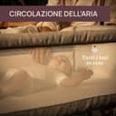 Chicco Next2Me Armonia, Culla Neonato Fianco Letto, Spondina Apribile, 11 Livelli di Altezza, Altezza Regolabile da 66 fino a 83 cm, 4 Ruote, Ottima Circolazione dell’Aria, Grigio Chiaro Melange - 5