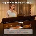 MUSTAR Digital Piano 88 Weighted Keys, Full Size 88 Key Piano Keyboard Semi Weighted, Home Electric Piano with Furniture Stand and Triple Pedal, Music Stand, USB MIDI, Black - 7