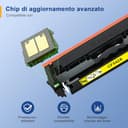 Palmtree 203X Toner Compatible para HP 203X para HP 203A 203 CF540X CF540A Toner para Color Laserjet Pro MFP M281fdw M254dw M254nw M281fdn M280nw M281cdw M254dn Negro Cian Magenta Amarillo - 3