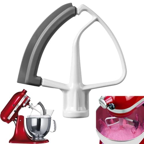 KitchenAid 5KFE5T Flex Edge Beater for Tilt-Head Stand Mixers | Fits KitchenAid 4.3L & 4.8L (4.5–5 Quart) Artisan Models | Silicone Scraper Paddle for Faster, Cleaner Mixing & Easy Cleaning