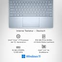 Dell XPS 13 9315 Laptop | 13,4“ UHD+ Touch Display | Intel Core i7-1250U | 16 GB RAM | 512 GB SSD | Intel Iris Xe Grafik | Windows 11 Home | QWERTZ | Sky - 7