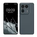 kwmobile Case for Motorola Edge 50 Ultra Case - Protective Slim TPU Phone Cover - Soft Matte Finish - Dark Slate - 1