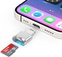 iPhone Lightning SD Card Reader Adapter,[Apple MFi Certified] Mini Lightning to Micro SD/TF Card Reader Viewer Adapter for iPhone 14 13 12 11 Pro Max XS XR X 8 7 6 iPad,Support iOS and exFAT FAT32 - 8