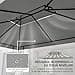 Outsunny 3x4m Gazebo Canopy Replacement, 2 Tier Top Roof UV Cover Garden Patio Outdoor Sun Awning Shelters, Light Grey (TOP COVER ONLY) - 4