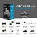 CARDO, interfono Mani libere Bluetooth Freecom 4X Duo, Nero - 2