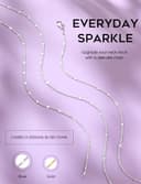 CASSIECA Collana Argento 925 Donna Catenina Argento Girocollo Disco Catenina Collana Argent Donna 1,2mm Sottile Robusta Gioielli Impermeabili 41cm - 4