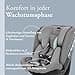 Inglesina Halley Pro, Grey, 360° Rotating Child Seat ISOFIX, from 0 to 12 Years (40-150 cm), Adjustable and Breathable, Approved according to ECE R129/03 - 3