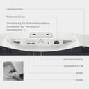 Dell 27 Plus Monitor - S2725QS, 4K UHD (3840x2160), 120Hz, IPS, 4ms, AMD FreeSync Premium, 99% sRGB, Höhenverstellbar, Eingebaute Lautsprecher, DisplayPort, 2 HDMI, 3 Jahre Garantie - 10