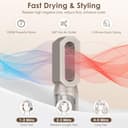 Journeyside Spazzola Ad Aria Calda 5 in 1,1000W Spazzola Asciugacapelli, Hair Air Styler Set con 3 Temperature, Spazzola Modellante Ad Aria Per Capelli Ricci, Volumizzante, Lisciante, Asciugare - 2