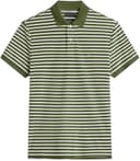 Tommy Hilfiger Polo de algodón líquido REG Seasonal MW0MW39994 S/S para Hombre, Verde, M, Verde (Pino de montaña/pétalo de Marfil), M - 5