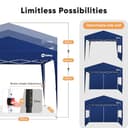 Sekey 3m x 3m One-Touch Pop Up Gazebo with Sides – Instant Setup, Heavy Duty & Waterproof 1000mm, Includes 4 Weight Bags for Extra Stability – Perfect for Outdoor Events (Navy, 3x3 with Sides) - 6
