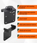 for Garmin Zumo XT / XT2 GPS with The Original Garmin Mount GPS Locking Bracket Kit - Anti Theft Security Mounting Hardware - Aluminum-Black - 6