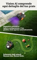 Worx Landroid Vision Cloud WR304E Robot rasaerba, senza filo perimetrale, per 400 m² (evitamento ostacoli AI, navigazione cloud VSLAM + RTK, mappatura automatica, controllo tramite App) - 5