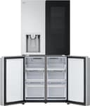 LG GMG861MBAE InstaView SLIM Multi-Door, Klasse E, 508 L, Kühlschrank mit Gefrierfach, Eis-, Crushed Ice- Wasserspender mit UVnano, Total NoFrost, Smart Inverter Kompressor, Wi-Fi, Farbe Metal Sorbet - 21