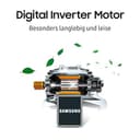 Samsung Kühl-Gefrier-Kombination, Kühlschrank mit Gefrierfach, 203 cm, 390 l Gesamtvolumen, 114 l Gefrierteil, AI Energy Mode, Flaschenregal, Premium Black Steel, RL38C602CB1/EG - 8