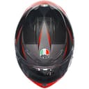 AGV K6 S Slashcut Integralhelm Schwarz/Grau/Rot Premium Motorradhelm leicht mit Pinlock & Kommunikationsvorbereitung L - 7