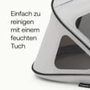 Bugaboo Dragonfly Sonnendach mit Lüftungsfenstern, ausziehbar für zusätzlichen und optimalen Sonnenschutz, wasserabweisend, Misty Grey - 5