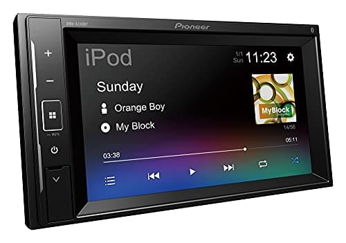 Pioneer DMH-A240BT, lettore multimediale 2 DIN, profondità di installazione ridotta, touchscreen ClearType da 6,2 pollici, connessione smartphone, USB, Bluetooth, equalizzatore grafico a 13 bande