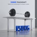 FLEXISPOT Höhenverstellbarer Schreibtisch Gestell mit 4-Fuß-Gestell & Dualmotor – Premium Standing Desk/Workstation mit Sitz-Steh-Erinnerung, 150 kg Tragkraft, kompatibel 120–200×70–90 cm - 4