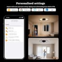 Sky angle Lampada a Soffitto Smart con Controllo Vocale tramite Alexa/Google Home, LED Dimmerabile, Lampada a Soffitto LED per Soggiorno, Camera da Letto, Bagno, Cucina - 6
