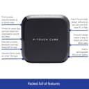 Brother PT-P710BT, Monochrom, Etikettendrucker, P-Touch Cube Plus, Etikettierer, Verbindbar (PC und Bluetooth), Schwarz, 6.1 x 11.5 x 11.5 cm - 5