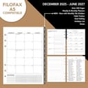 Wanderings A5 Planificador con Carpeta de Cuero - Diario Recargable de 6 Anillos con Bolsillos Internos -Organizador de Cuero Genuino Hecho a Mano - Compatible con Filofax. 2026/27 con Notas 15 x 22cm - 2