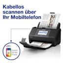 Epson Workforce ES-590W WLAN Dokumentenscanner | 45 S./Min. / 90 ipm | 100 Blatt automatischer Dokumenteneinzug | 10,9 cm Touchscreen | Farbe | Kabelloses Scannen an mehrere Ziele | Bis DIN A4 - 3