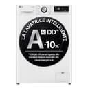 LG AI DD F4R7011TSWC Lavatrice Classe A -10%, 11kg Serie R7, Carica Frontale, 1400 Giri, AI Wash, TurboWash 360, Lavaggio a Vapore, Wi-Fi, Oblò in Vetro Temperato, Libera Installazione, Bianca - 1