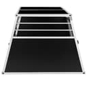 EUGAD Transportin de Aluminio, Caja de Transporte para 2 Perros, Trasportines Perro Grande con Cerraduras y Tabique Extraible, Jaula Perro para Coche, Robusto Transportin 97x92x66cm - 6