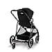 CYBEX Cochecito dorado GAZELLE S, Desde el nacimiento hasta los 4 años aprox., Máx. 22 kg (modo individual) / 2x 22 kg (modo Dúo), Sistema todo en 1 con 20+ configuraciones, Moon Black - 2