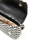 GUESS Schultertasche Tessi Flap Shoulder Bag Black Multi schwarz weiß - 3