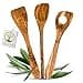 Cooking Spoon Set, Olive Wood - Handmade Set of Wooden Cooking Spoon and Spatula as an Individual Gift - 1