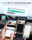 BOTSLAB 4K Dash Cam Front and Rear, 5.8GHz WiFi Dashcam, Car Camera Dash Cam GPS with 64GB SD Card, WDR Night Vision, ADAS, 170°Wide Angle, 24/7 Parking Mode, Emergency Recording,APP Control,Max 256GB - 9