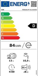 AEG FSE63617P Vollintegrierter-Geschirrspüler / 60cm / AirDry - perfekte Trocknungsergebnisse / A+++ / energiesparend / Besteckkorb / QuickSelect Display / Beladungserkennung / extra leise - 18