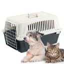 Ferplast Transportín Gato, Transportín Perro Pequeño y Gatos de hasta 8 Kg, Puerta de Hierro Plastificado, Ranuras de Ventilación, 37 x 58 x h 32 cm, Transportín Mascotas Rígido Atlas 20 EL, Negro - 7