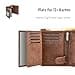 Fa.Volmer ® Leather Wallet Made of Genuine Buffalo Leather, Large Wallet for Men and Women, TÜV Tested RFID Protection in Brown and Black, Grey (iron), Portrait - 2