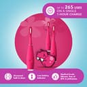 FOREO ISSA Kids Silicone Sonic Toothbrush for Children from 5 to 12 Years, Rose Nose Hippo - 7