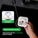 YeeQo 18 filtri fontanella per gatti e 3 tubi per Catit Pixi (2,5L), adatti per Catit 43722, 43717. Triplo sistema di filtrazione con carbone attivo e resina, filtro ad alta efficienza - 5