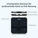 Hume Body Check Körperfettwaage mit 8 Frequenzsensoren, Personenwaage mit Körperfett, Smart Waage mit App Für Körperfett, Muskelmasse, Bmi,28 Wichtige Kennzahlen Zur Körperzusammensetzung, Unterstützu - 2
