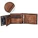 Fa.Volmer Men's Leather Wallet with RFID Protection - Extra Sturdy Double Stitching, 9+4 Card - Antique Brown, Classic - 4