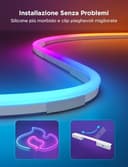 Govee Neon Rope Light 2, RGBIC Neon Strisica LED 5m con Mappatura delle Forme, Compatibile con SmartThings, Matter, Alexa e Google Assistant, DIY Effetto luce, per la decorazione della parete, Bianco - 7