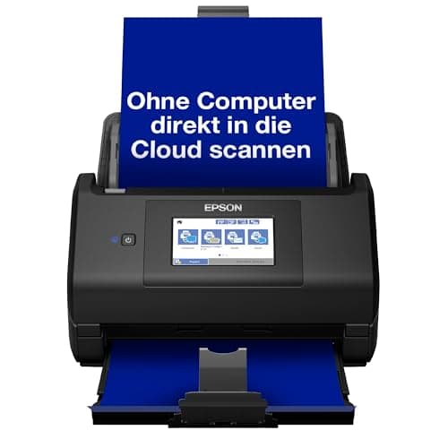 Epson WorkForce ES-580W Scanner, Document Scanner (Scans without PC, 35 Pages or 70 Images per Minute, up to DIN A4, Two-Sided Scan in One Go, Automatic Alignment), One Size
