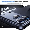 Hoerrye für iPhone 17 Pro Kameraschutz - [12FT Zersprungsicher Militärqualität] [Starke Adsorption] Metall 9H+ gehärtetes Glas Kamera-Display Vollschutzabdeckung Hülle-kompatibel, Blau - 4