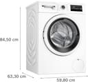 Bosch - Lavadora Libre Instalación, 8 kg, Serie 4, Motor EcoSilence, Iron Assist, Blanco, WAN28200ES - 2